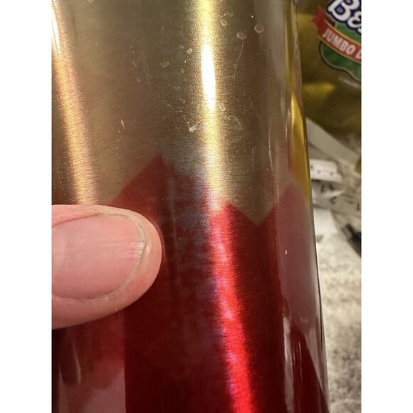 Starbucks Multi-Colors Geometric Stainless Steel Cold Cup 16 Oz. 2014. Preowned - Picture 10 of 10